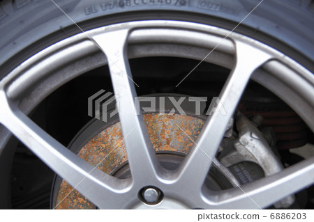 生鏽的盤式製動器 6886203