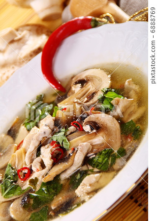 Spicy mushroom soup. Spicy mushroom soup. 6888769