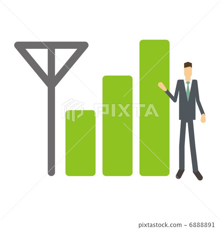 Radio condition and businessman 6888891