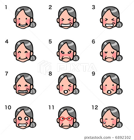 面部表情 6892102