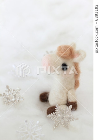 Horses made with wool felt Horses made with wool felt 6893192