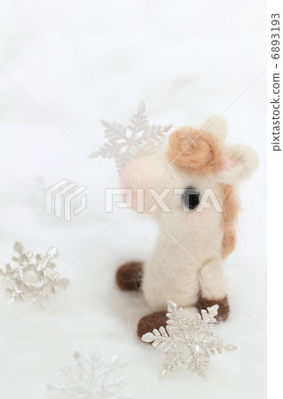 Horses made with wool felt Horses made with wool felt 6893193