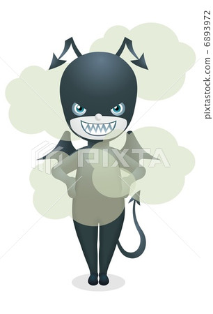Small devil illustration - Stock Illustration [6893972] - PIXTA