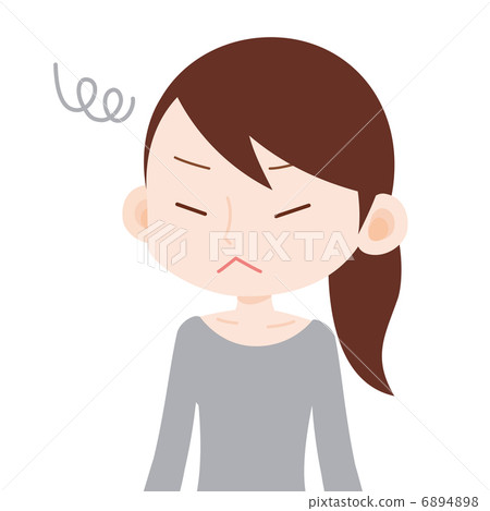 女性上半身扭曲 6894898