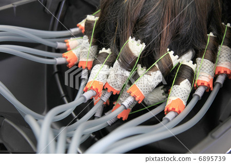 空氣波打漿機最新圖像燙髮許可照片素材 6895739