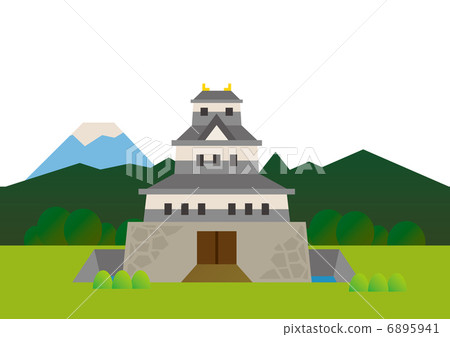 插图素材: 与城堡的风景 查看全部