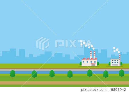 Scenery with factory 6895942