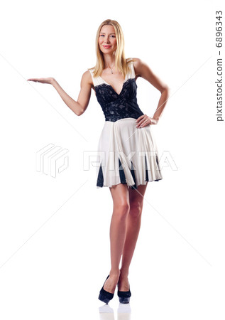 Attractive model holding emtry hands Attractive model holding emtry hands 6896343