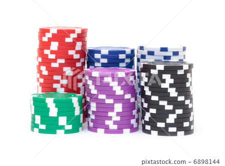 Stacks of Multicolored Poker Chips Stacks of Multicolored Poker Chips 6898144