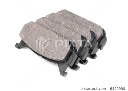 four brake pads, isolatet on white four brake pads, isolatet on white 6899900