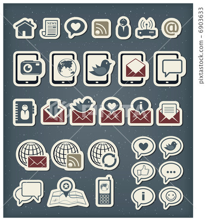 Web communication icons Web communication icons 6903633