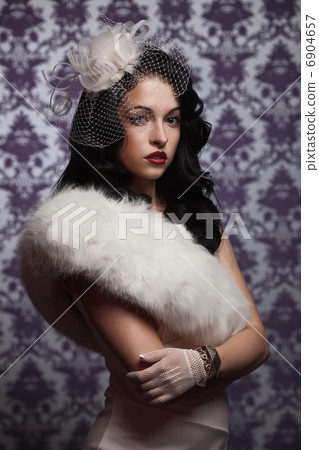Beautiful Woman.Retro Styled Soft Portrait 6904657