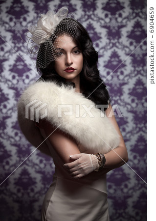 Beautiful Woman.Retro Styled Soft Portrait Beautiful Woman.Retro Styled Soft Portrait 6904659
