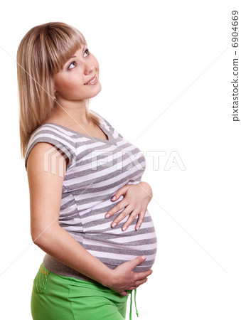 Happy pregnant woman Happy pregnant woman 6904669