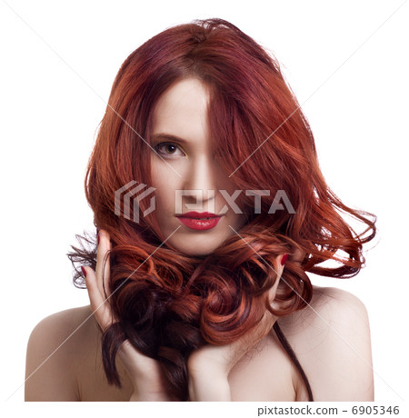 portrait of a beautiful young woman with bright makeup portrait of a beautiful young woman with bright makeup 6905346