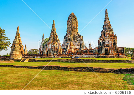 Evening Wat Chai Wattanerham (Thailand, Ayutthaya) Evening Wat Chai Wattanerham (Thailand, Ayutthaya) 6906186