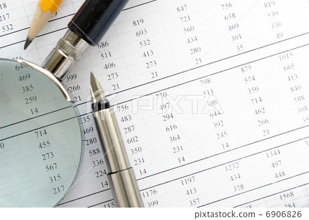 calculator and stationery items on the table calculator and stationery items on the table 6906826