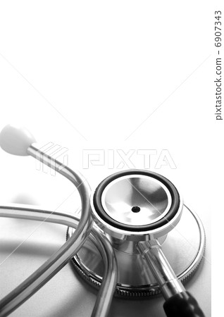 stethoscope on white background close-up and a place for your text 6907343