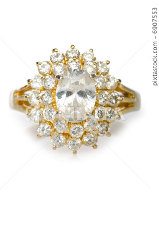 Jewellery ring isolated on white Jewellery ring isolated on white 6907553