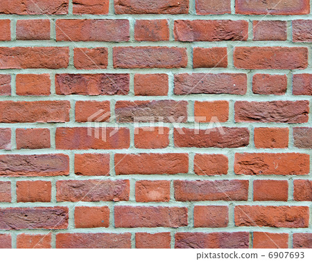 Brick wall background with red bricks 6907693