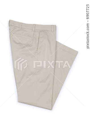 Fashion concept with trousers on white 6907725