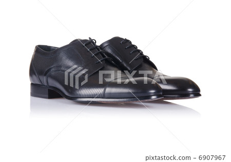 Fashion concept with male shoes on white Fashion concept with male shoes on white 6907967