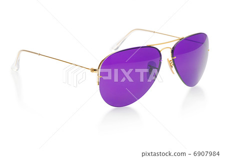 Elegant sunglasses isolated on the white Elegant sunglasses isolated on the white 6907984