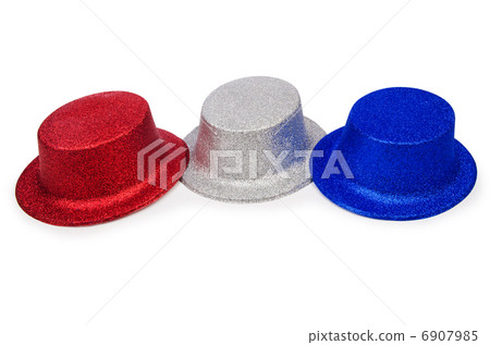 Party hats isolated on the white background Party hats isolated on the white background 6907985