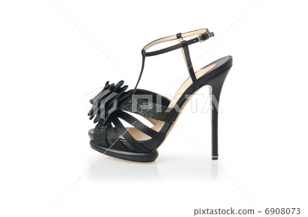 Nice woman shoes isolated on white 6908073