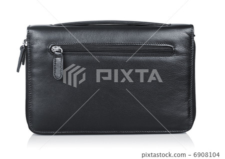 Leather wallet isolated on the white Leather wallet isolated on the white 6908104