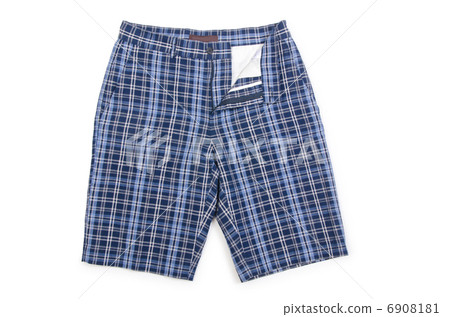 Male shorts isolated on the white background Male shorts isolated on the white background 6908181