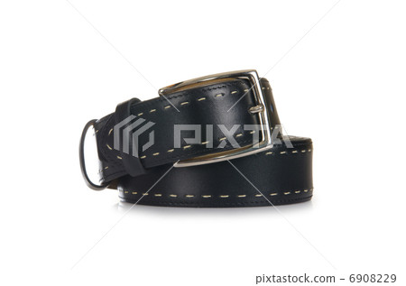 Male elegant belt isolated on the white 6908229