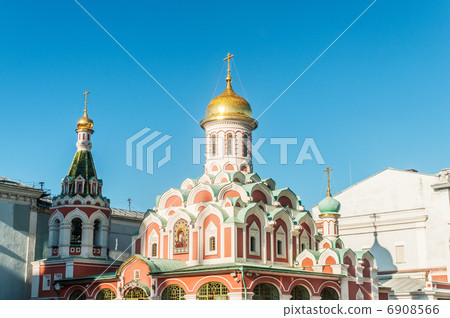 Famous st Vasily Blessed cathedral in Moscow Famous st Vasily Blessed cathedral in Moscow 6908566