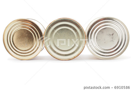 tin can on white background 6910586