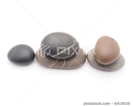 pebbles on white background pebbles on white background 6910639