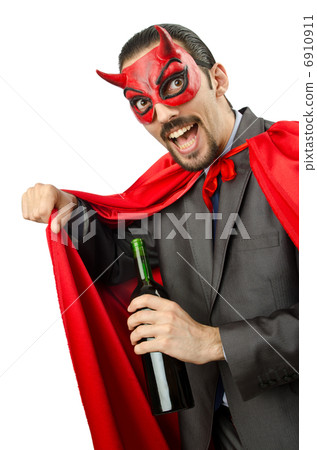 Superman isolated on the white background Superman isolated on the white background 6910911