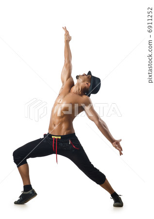 Half-naked dancer on the white Half-naked dancer on the white 6911252