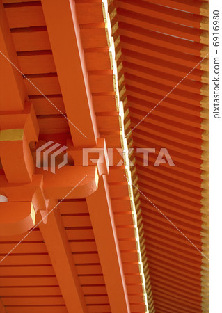 Vermillion of the west gate of Yasaka Shrine 6916980