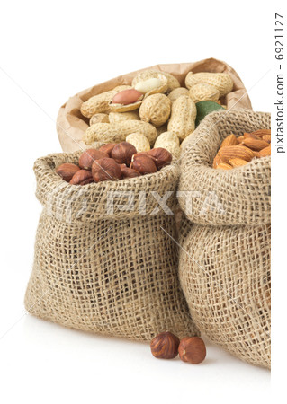 set of lnuts isolated on whit 6921127