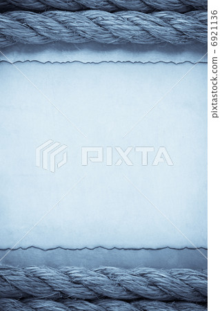 ship ropes and parchment background 6921136