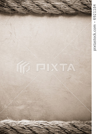 ship ropes on metal background 6921184