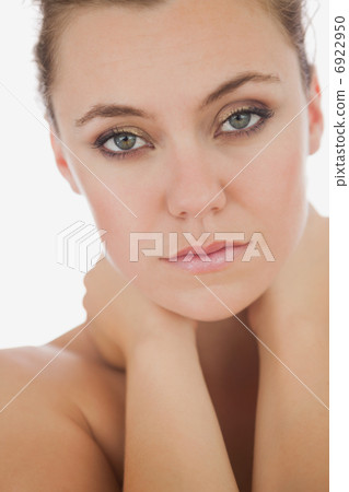 Woman suffering from neckache Woman suffering from neckache 6922950