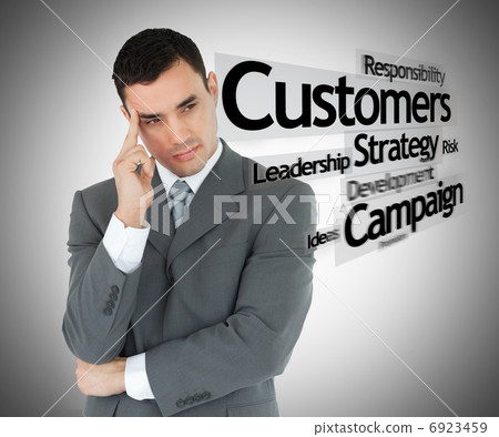 Businessman thinking 6923459