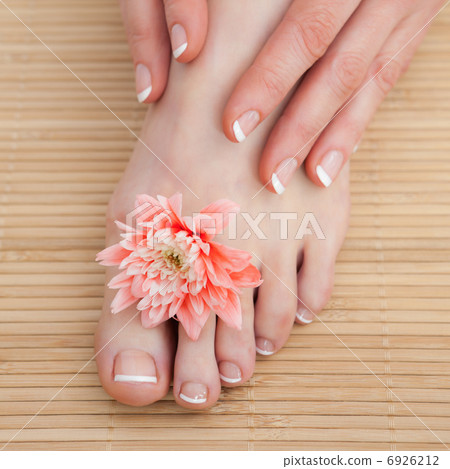 French nail treatment at spa center 6926212