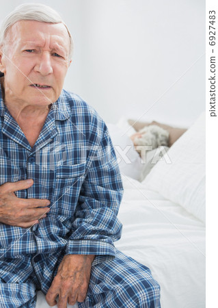 Aged man suffering with body pain 6927483