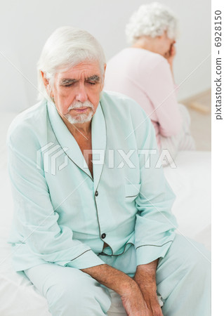 Elderly couple not speaking Elderly couple not speaking 6928150