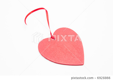 Heart ornament with ribbon 6928866
