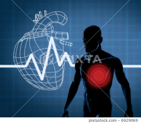Mapping graphics heart and body Mapping graphics heart and body 6929069