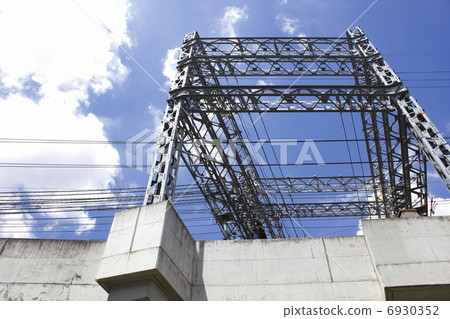 Railway transmission line steel tower Railway transmission line steel tower 6930352
