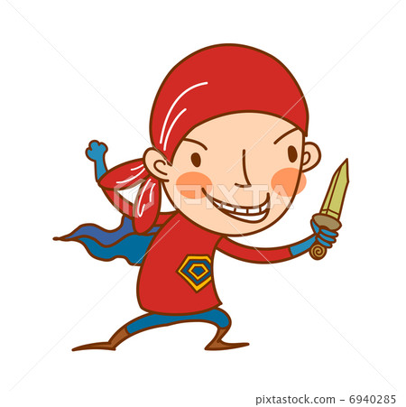 Close-up of boy holding knife 6940285